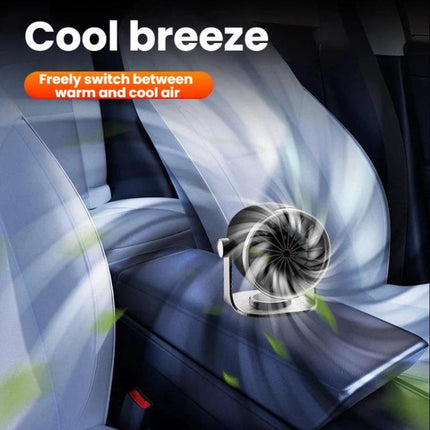 Vehicle-mounted Heater With Adjustable Fan Speed Defogging Defrosting Heater, Black 12V, Black 24V, Brown 12V, Brown 24V