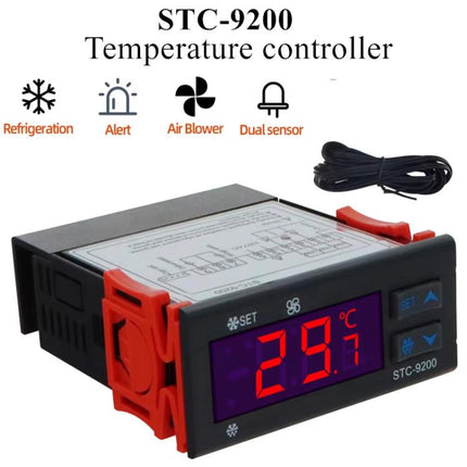 STC-9200 Microcomputer Temperature Controller - 3-Mode Output For Refrigeration, Defrost & Fan Control, Universal For Cold Storage/Chiller Units