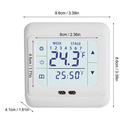 16A Floor Thermostat Underfloor Heating Temperature Regulator, No WiFi, WiFi Version