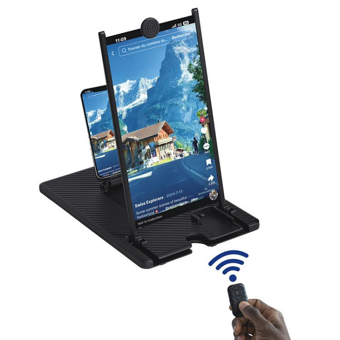 14-Inch Vertical Screen Phone Magnifier With Remote Control Ultra HD Mobile Screen Projection Amplifier Desktop Stand, Blu-ray Ultra HD, Blu-ray High Definition