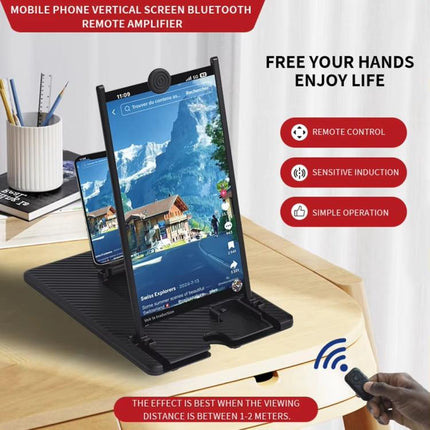 14-Inch Vertical Screen Phone Magnifier With Remote Control Ultra HD Mobile Screen Projection Amplifier Desktop Stand, Blu-ray Ultra HD, Blu-ray High Definition