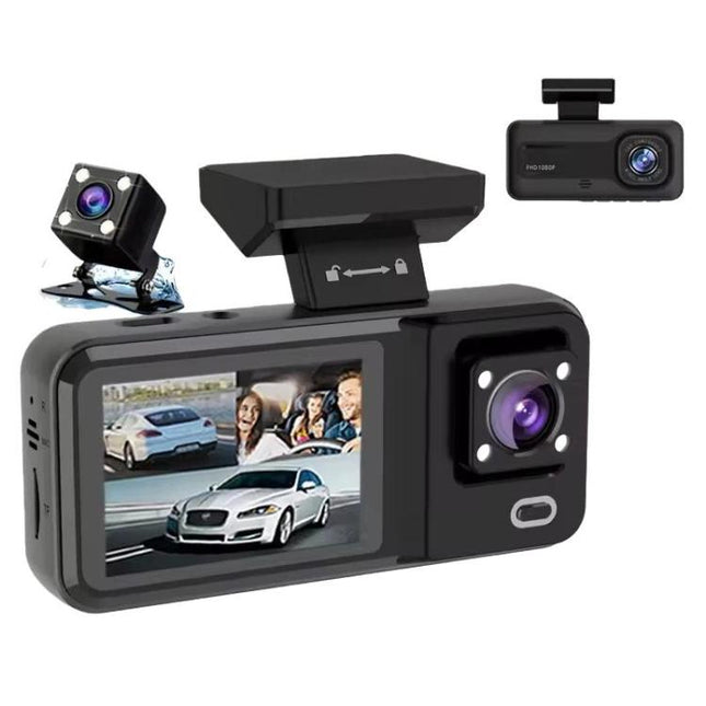 G98 HD 1080P Dash Camera Infrared DVR Recorder, Front + Inside, Front + Inside + Rear
