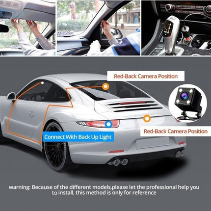 G98 HD 1080P Dash Camera Infrared DVR Recorder, Front + Inside, Front + Inside + Rear