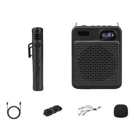 DIYO-1125 Multifunctional Outdoor High-Volume Microphone With Battery Display Teacher Classroom Voice Amplifier, Wireless Single Mic White, Wireless Single Mic Black, Wireless Single Headwear White, Wireless Single Headwear Black, Wireless Dual Mic Whi...