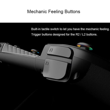 Multi-Function Retractable Wireless Gaming Controller With Dual Vibration 6-Axis Motion Sensing Rapid Fire Function