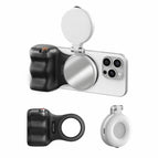 Black Camera Grip+White Fill Light