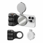Black Camera Grip+Silver Fill Light