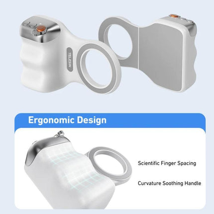 TELESIN Magnetic Phone Mounting Aid Photography Handle Remote Control Assistant, White Camera Grip+Silver Fill Light, White Camera Grip+Tripod+Silver Fill Light, White Camera Grip+White Fill Light, White Camera Grip+Tripod+White Fill Light             ...