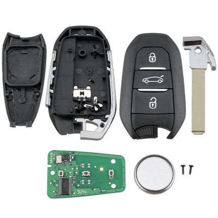 For Peugeot Fully Intelligent 433MHz FSK Car Key Remote Control