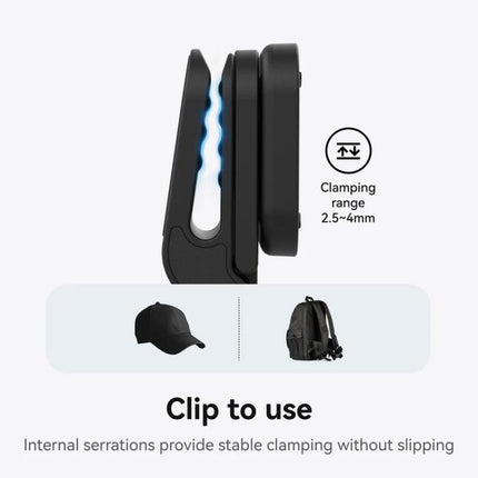 For Insta360 Go Ultra Camera TELESIN Magnetic Pivot Clip First-Person View Cap Mount Accessory