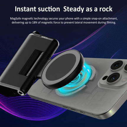 Desiontal Magnetic Phone Shooting Grip Remote Control Shooting Auxiliary Grip, Magnetic Phone Shooting Grip