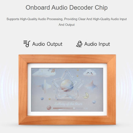 WAVESHARE ESP32-S3 7.3-Inch E6 Full-Color E-Paper Display With Solid Wood Frame 800 × 480 Resolution, 32408