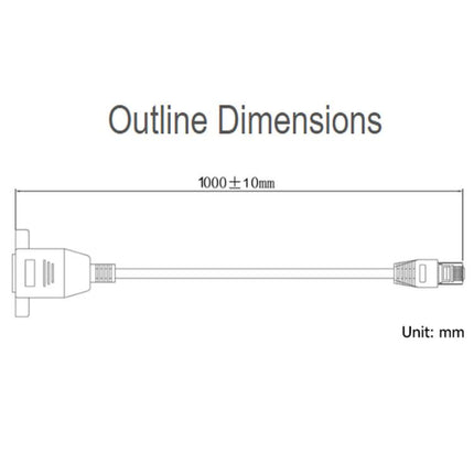 WAVESHARE 1M RJ45 Effective Shielded Network Cable Extension Cable