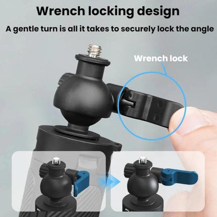 Flymile For DJI / GoPro / Insta360 Selfie Sticks Extension Tripods, 1/4 inch Version, Two-prong Version