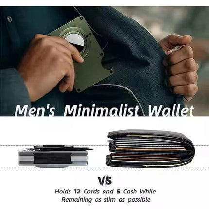 For AirTag 2nd Gen / AirTag 1st Gen Metal Card Holder RFID Blocking Wallet