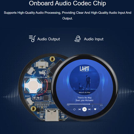 WAVESHARE RP2350 High-Performance Microcontroller Development Board Features 1.46-Inch Round Touchscreen Display, 32867