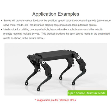 WAVESHARE High-Precision High-Torque 360-Degree Magnetic Encoder Serial Bus Servo Motor, 22414