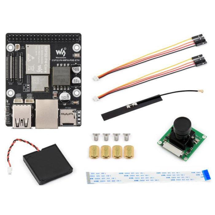 WAVESHARE ESP32-P4-WIFI6-POE-ETH Development Board Supports Power Over Ethernet (PoE), Package C