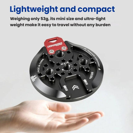 Magnetic Phone Mount Base Cold Shoe Tripod Aluminum Alloy Photography Selfie Stick 1/4 inch Arca-Style Mounting Base Suction Cup, Base