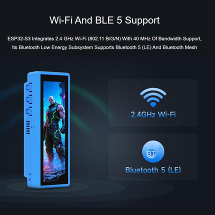 WAVESHARE ESP32-S3 Development Board Equipped With 3.49 Inch IPS Capacitive Touchscreen, Model A With Battery, Model A Without Battery, Model B With Battery, Model B Without Battery