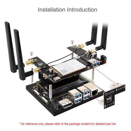 WAVESHARE 5G / 4G / 3G Module, Includes RM520N-GL Module, Supports 5G NSA And SA Networking, GNSS Positioning, 32256