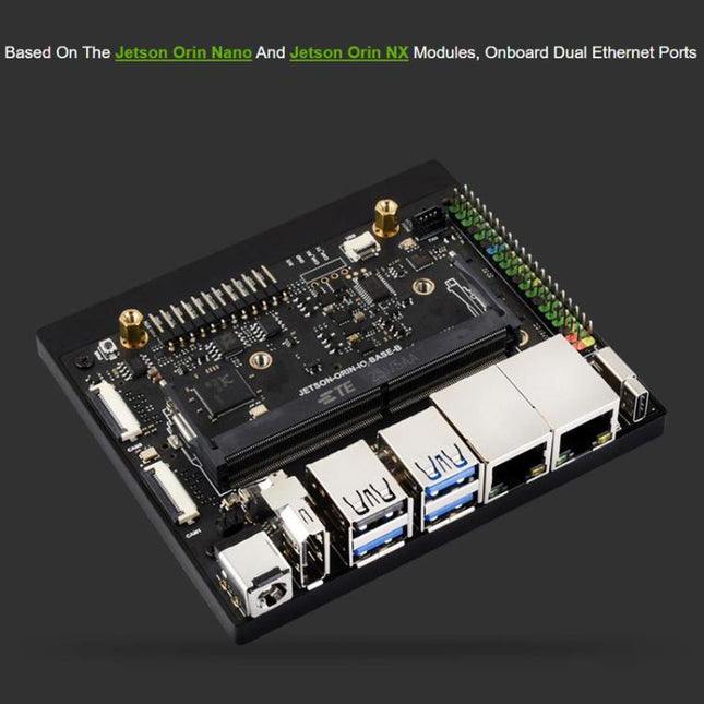 For Jetson Orin Nano / NX Super Dual Ethernet Base Board, 24359
