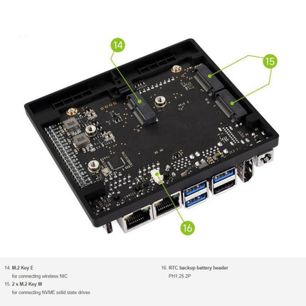 For Jetson Orin Nano / NX Super Dual Ethernet Base Board, 24359