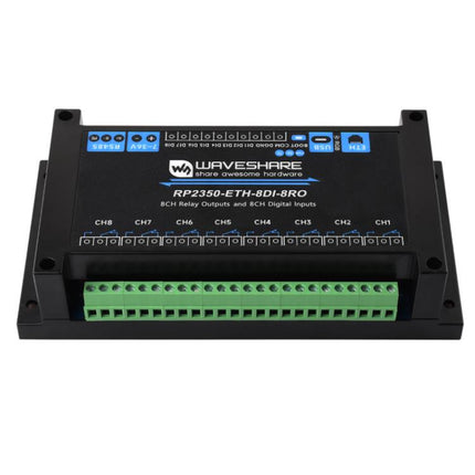 WAVESHARE RP2350 Industrial Control Board 8-Channel Network Relays Based On RP2350 Main Controller, 32451, 32452