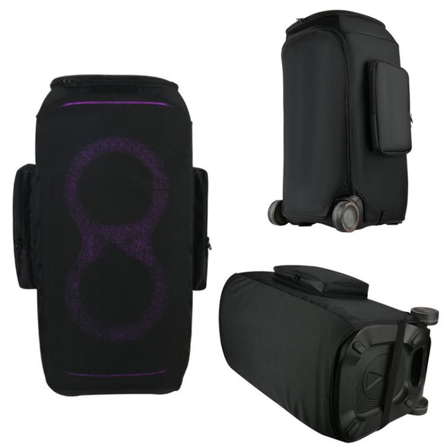 For JBL Partybox Stage 320 Speaker Upgraded Cover with Dual Side Pockets Nylon Mesh Case, Upgraded Cover