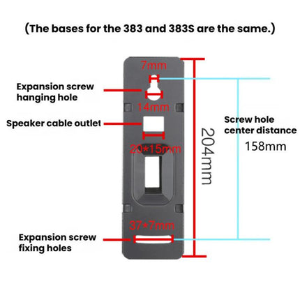 Adjustable Angle Wall Mount Speaker Stand Surround Sound Monitor Speaker Bracket, LKT-383, LKT-383S