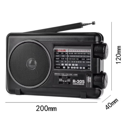 TECSUN R-305P Full-Band Radio Portable Retro Analog Dial DSP Radio, R-305P