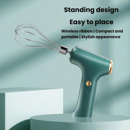 Intelligent 3-Speed Adjustable Electric Egg Whisk Wireless Handheld Cream Mixer For Home