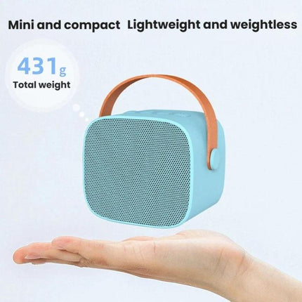 Portable Bluetooth Speaker With Detachable Microphone Kids Family Karaoke Set, Sky Blue Dual Mic, Pink Dual Mic, White Dual Mic, Sky Blue Single Mic, Pink Single Mic, White Single Mic