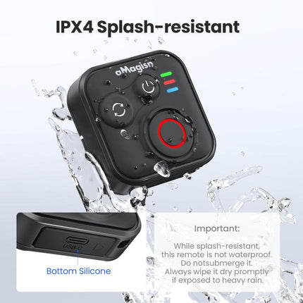 aMagisn Bluetooth Remote Controller 3.0 Universal Version For Insta360, GoPro Hero, Android/ios Smartphones, DJI OSMO 360, Action 6/5 Pro/4, AM40