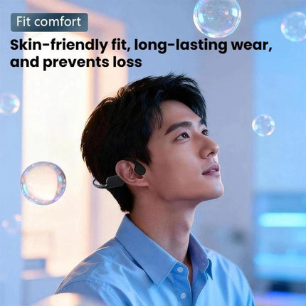 Bone Conduction Hearing Aid Bluetooth Integrated Unit Built-in Microphone, Dark Gray