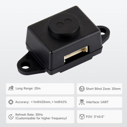 WAVESHARE TOF Laser Range Sensor, Based On D-TOF Single-Point Laser Sensor, Support UART Communication