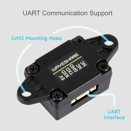 WAVESHARE TOF Laser Range Sensor, Based On D-TOF Single-Point Laser Sensor, Support UART Communication