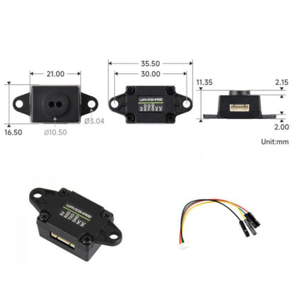 WAVESHARE TOF Laser Range Sensor, Based On D-TOF Single-Point Laser Sensor, Support UART Communication