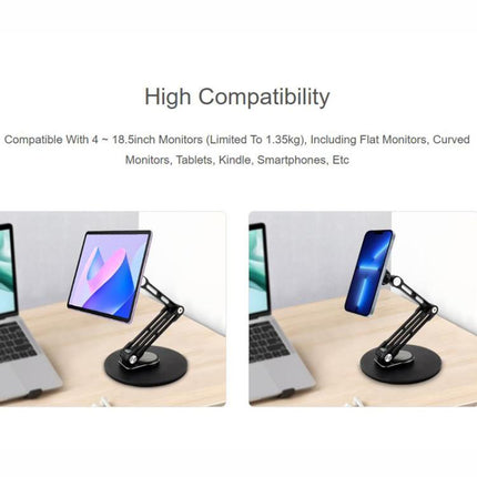 WAVESHARE Portable Monitor Magnetic Adjustable Stand, Compatible With 4-18.5 inch Monitors, Magnetic 4-18.5 inch Monitors