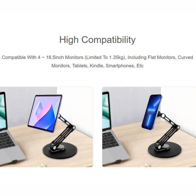 WAVESHARE Portable Monitor Magnetic Adjustable Stand, Compatible With 4-18.5 inch Monitors, Magnetic 4-18.5 inch Monitors