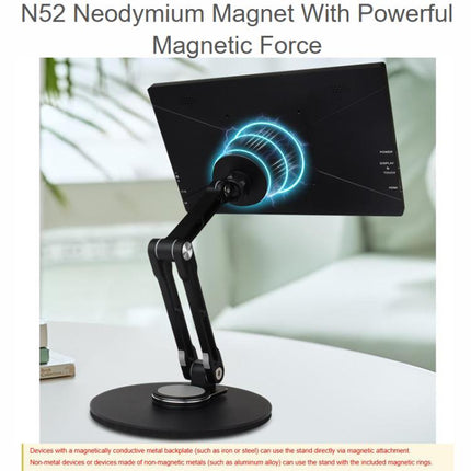 WAVESHARE Portable Monitor Magnetic Adjustable Stand, Compatible With 4-18.5 inch Monitors, Magnetic 4-18.5 inch Monitors