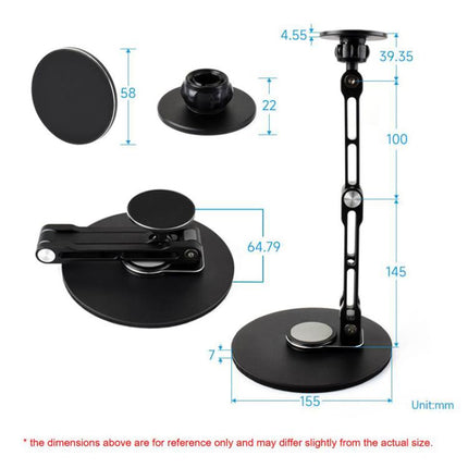 WAVESHARE Portable Monitor Magnetic Adjustable Stand, Compatible With 4-18.5 inch Monitors, Magnetic 4-18.5 inch Monitors