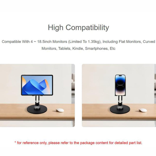WAVESHARE Portable Monitor Adjustable Stand, Compatible with 4-18.5 inch Monitors, 4-18.5 inch Monitors