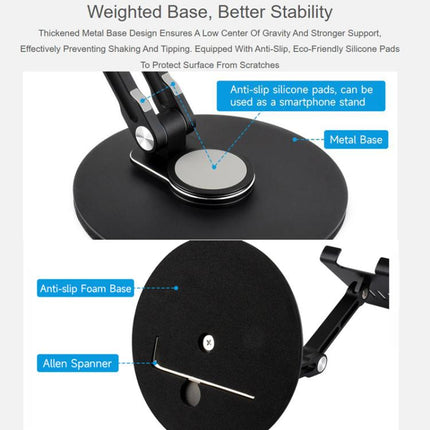 WAVESHARE Portable Monitor Adjustable Stand, Compatible with 4-18.5 inch Monitors, 4-18.5 inch Monitors