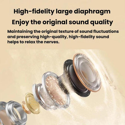 MD35 2pairs In-Ear Digital Display Noise Reduction Earphone Wireless Bluetooth Sleep Earbuds