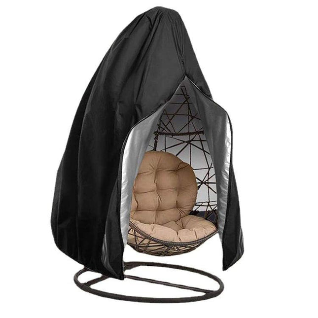 Outdoor Hanging Egg Chair Cover With Zipper 210D Oxford Fabric Dust Protection For Egg Swing, 115x190cm Black, 200x230cm Black, 115x190cm Green, 200x230cm Green