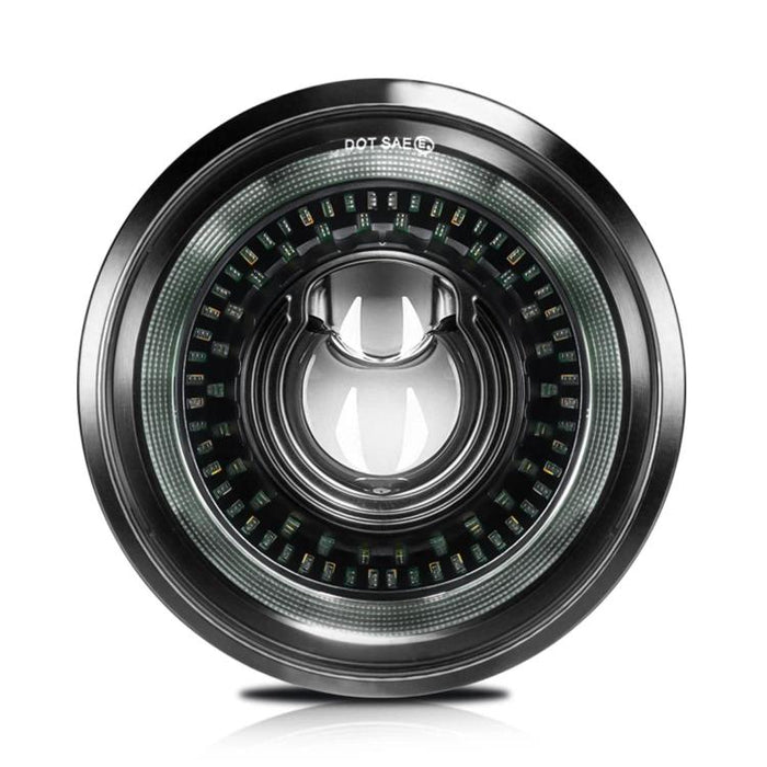 5.75-Inch High-Power Motorcycle Starry Sky Flowing Aperture Cut-Line Headlight, R25