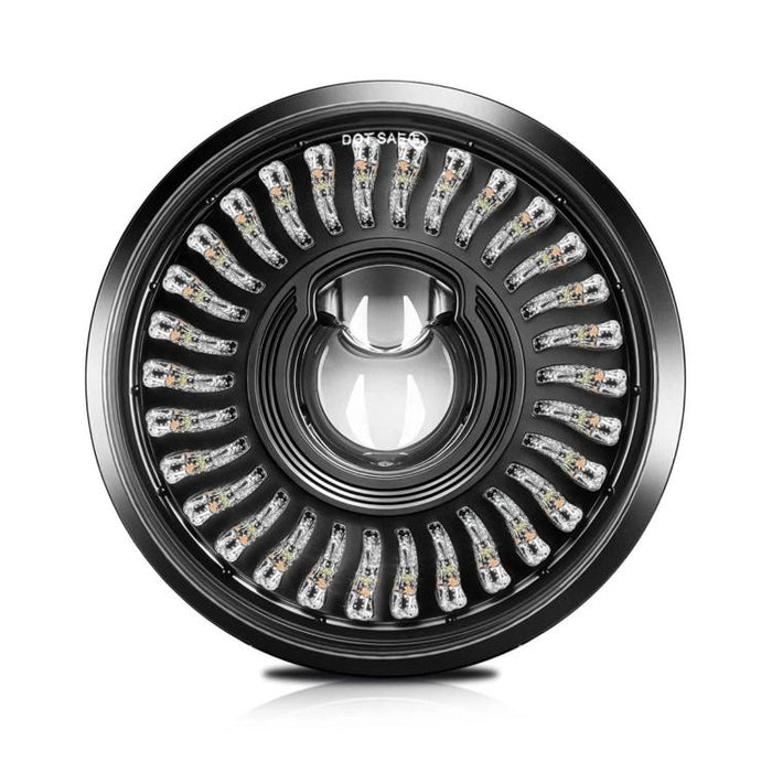 5.75-Inch High-Power Motorcycle Headlight With Flowing Light And Cut-Line Halo, R26