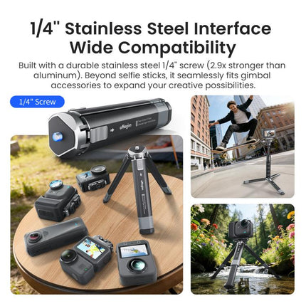aMagisn Metal Extendable Tripod Stand for Sports Cameras, Mirrorless Cameras & Smartphones, AM38