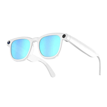 JS01 Pro Smart Glasses Support 12MP Camera, AI Translation, Human Detection, Video & Audio Recording, Transparent Anti-Blue Light Lenses, Graduated Blue Lenses, Graduated Red Lenses